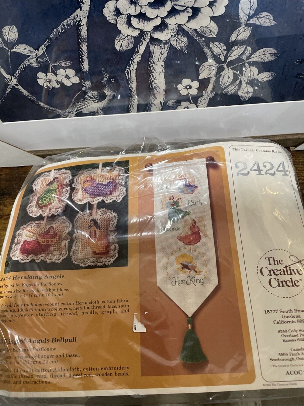 The Creative Circle 2424 Collection Counted Cross Stitch Kit 1984 Vintage Angels